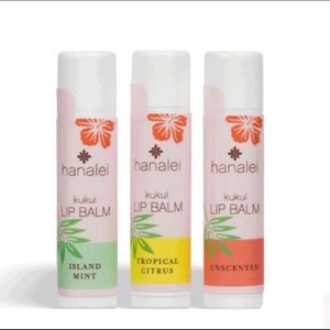 Hanalei Hawaiian Kukui Lip Balm Trio Set SPF 15
